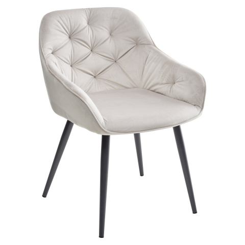 Стул BREEZE G108-06 серебристо-серый/темно-серый каркас, велюр