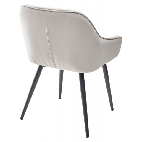 Стул BREEZE G108-06 серебристо-серый/темно-серый каркас, велюр