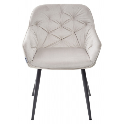 Стул BREEZE G108-06 серебристо-серый/темно-серый каркас, велюр