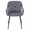 Стул BREEZE G108-12 антрацит/темно-серый каркас, велюр