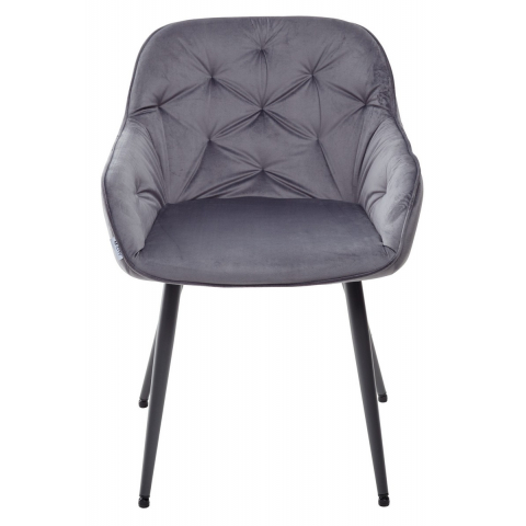 Стул BREEZE G108-12 антрацит/темно-серый каркас, велюр