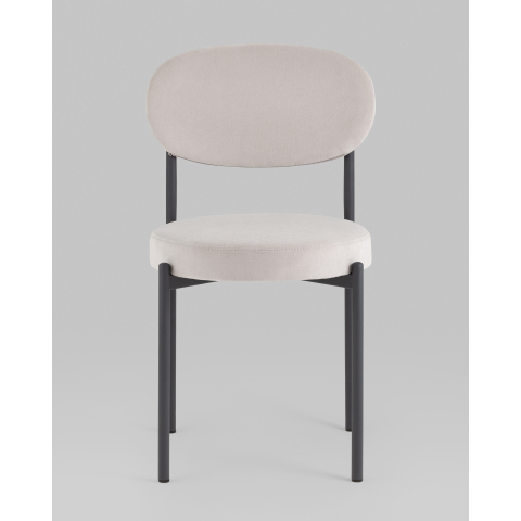 Стул Бриф SN велюр светло-серый каркас антрацитовый муар, 4шт./уп.