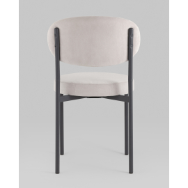 Стул Бриф SN велюр светло-серый каркас антрацитовый муар, 4шт./уп.