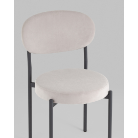 Стул Бриф SN велюр светло-серый каркас антрацитовый муар, 4шт./уп.