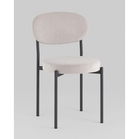 Стул Бриф SN велюр светло-серый каркас антрацитовый муар, 4шт./уп.