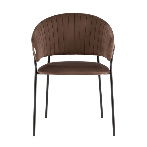 Стул Бруно велюр коричневый