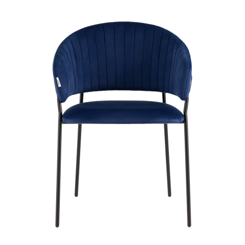 Стул Бруно велюр синий