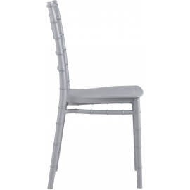 Стул Chiavari (Кьявари) пластик серебряный