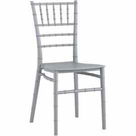 Стул Chiavari (Кьявари) пластик серебряный