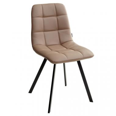 Стул CHILLI SQUARE HK017-31 серо-коричневый, PU экокожа