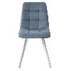 Стул CHILLI SQUARE G108-56 пудровый синий, ткань велюр / белый каркас