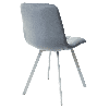 Стул CHILLI SQUARE G108-56 пудровый синий, ткань велюр / белый каркас