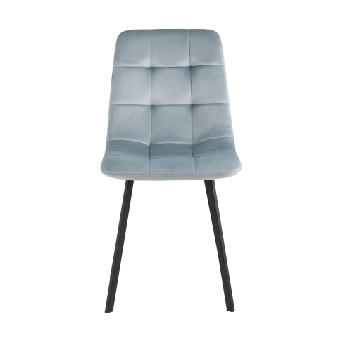 Стул Chilly велюр серо-голубой