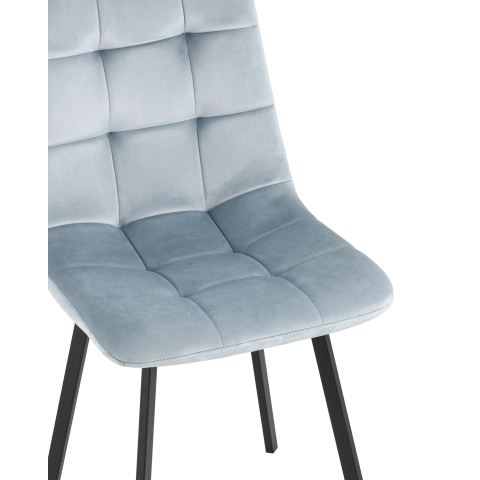 Стул Chilly велюр серо-голубой