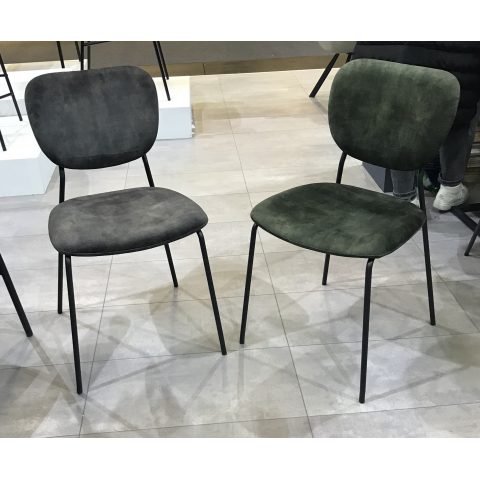 Стул CONVERS античный серый, велюр