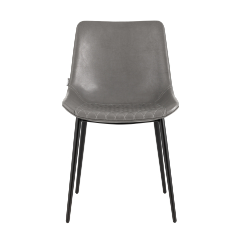 Стул Деймон экокожа серый