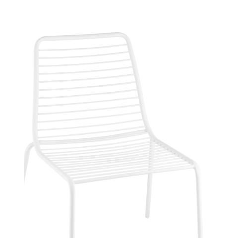 Стул Дели металл белый