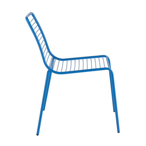 Стул Дели металл голубой