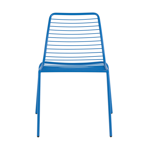 Стул Дели металл голубой