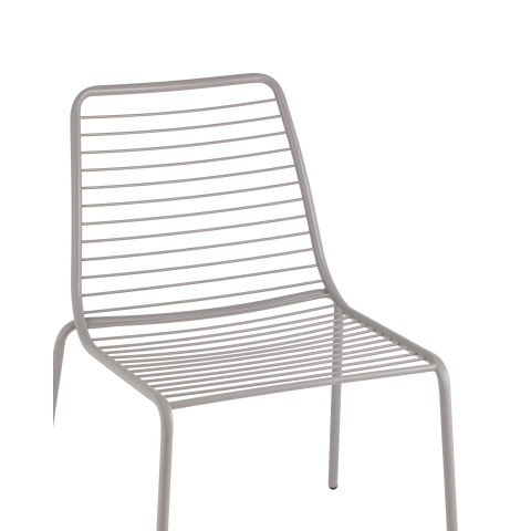 Стул Дели металл серый