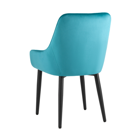 Стул Диана велюр темно-бирюзовый