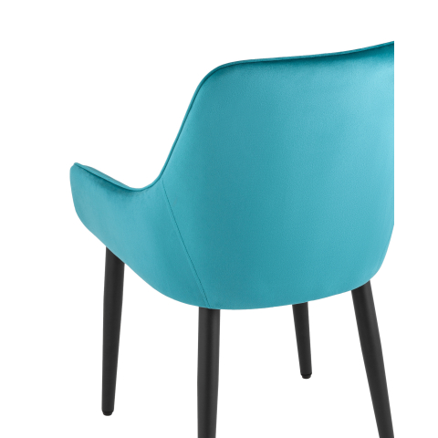 Стул Диана велюр темно-бирюзовый