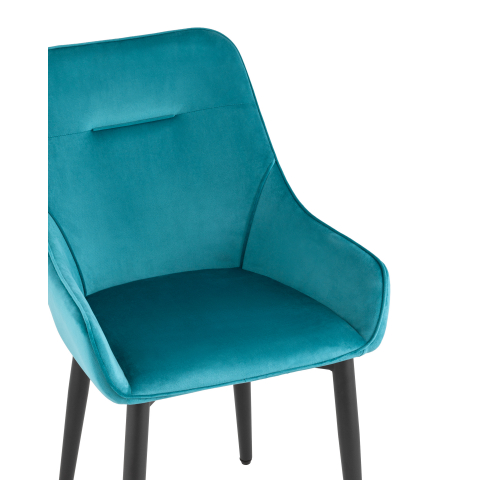Стул Диана велюр темно-бирюзовый