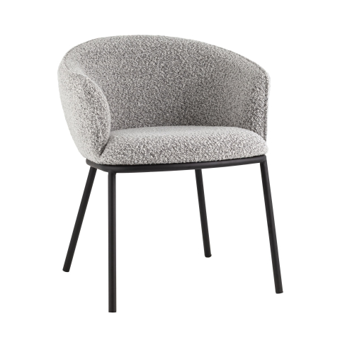 Стул Дон серый с подлокотниками