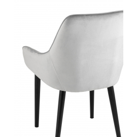 Стул Джоан велюр светло-серый