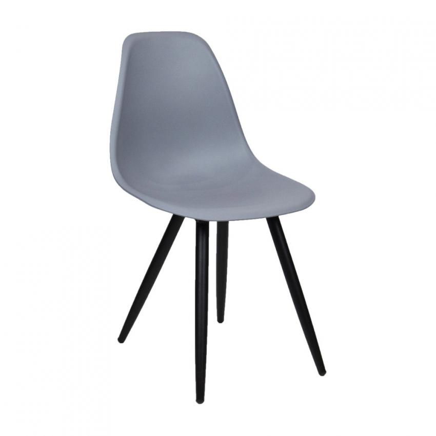 Серый стул eames