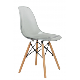 Стул Eames прозрачный серый