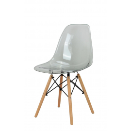 Стул Eames прозрачный серый