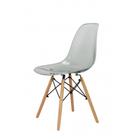 Стул Eames прозрачный серый