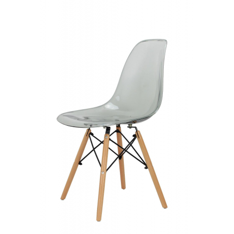 Стул Eames прозрачный серый