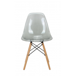 Стул Eames прозрачный серый