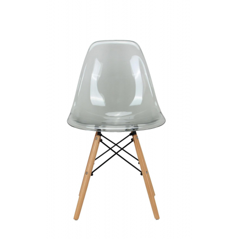 Стул Eames прозрачный серый
