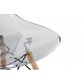 Стул Eames прозрачный серый