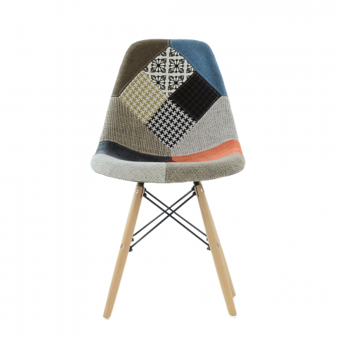 Стул Eames style Patchwork мультиколор