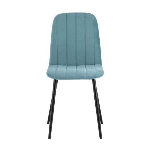 Стул Easy велюр пыльно-голубой