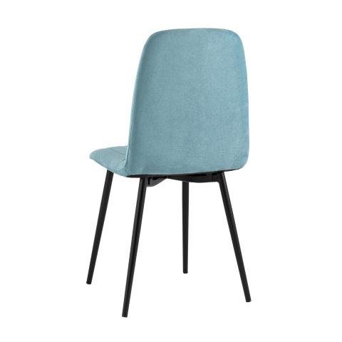 Стул Easy велюр пыльно-голубой