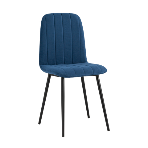 Стул Easy велюр синий