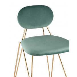 Стул Элис полубарный мятный