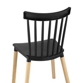 Стул Field пластик черный