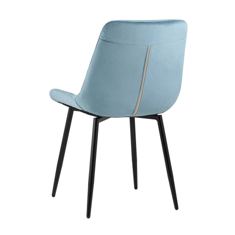 Стул Флекс велюр пыльно-голубой
