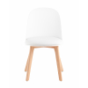 Стул Fog с подушкой белый деревянные ножки