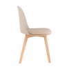 Стул Fog с подушкой бежевый деревянные ножки