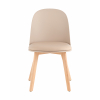Стул Fog с подушкой бежевый деревянные ножки