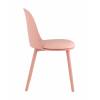 Стул Fog с подушкой пластик пыльно-розовый