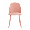 Стул Fog с подушкой пластик пыльно-розовый