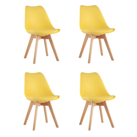 Стул FRANKFURT NEW желтый 4 шт